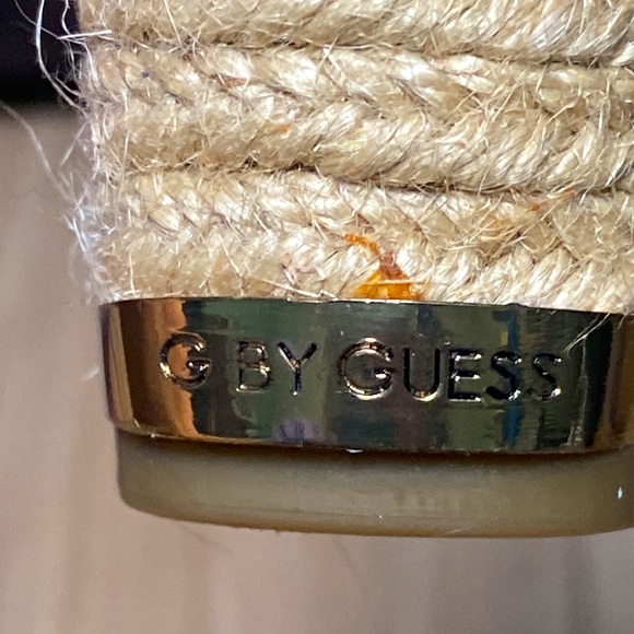 COPY - G by Guess Brown Wedge Strapped Suede Sandals Sz 9M - Picture 10 of 12